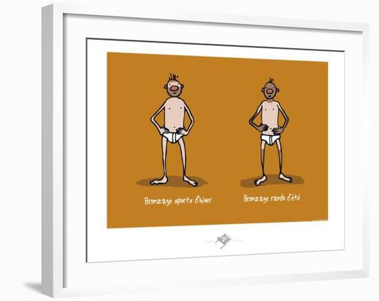 Touchouss - Bronzage-Sylvain Bichicchi-Framed Art Print