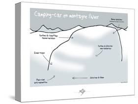 Touchouss - Camping-car sous la neige-Sylvain Bichicchi-Stretched Canvas