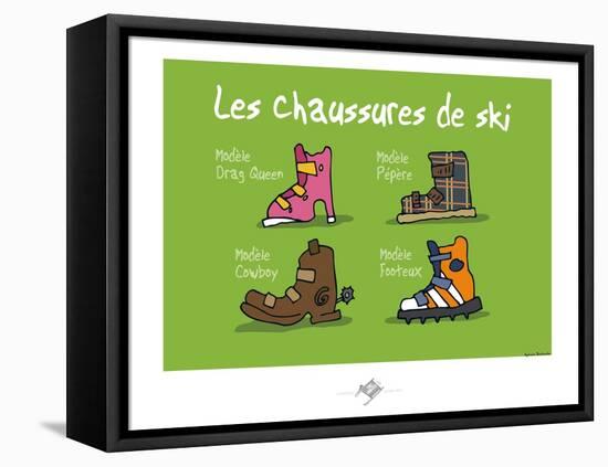 Touchouss - Chaussures de ski-Sylvain Bichicchi-Framed Stretched Canvas