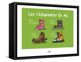 Touchouss - Chaussures de ski-Sylvain Bichicchi-Framed Stretched Canvas