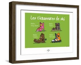 Touchouss - Chaussures de ski-Sylvain Bichicchi-Framed Art Print