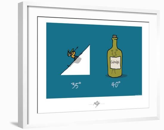 Touchouss - Génépi-Sylvain Bichicchi-Framed Art Print