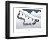 Touchouss - La file d'attente-Sylvain Bichicchi-Framed Art Print