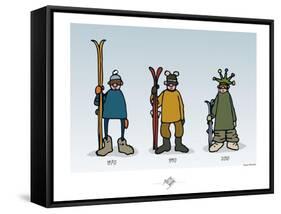 Touchouss - La mode des sports d'hiver-Sylvain Bichicchi-Framed Stretched Canvas