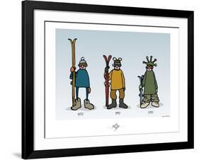 Touchouss - La mode des sports d'hiver-Sylvain Bichicchi-Framed Art Print