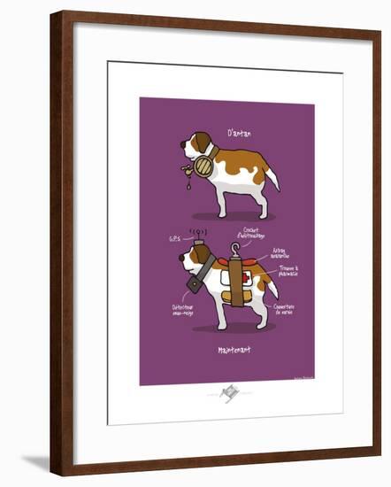 Touchouss - Le Saint-Bernard-Sylvain Bichicchi-Framed Art Print