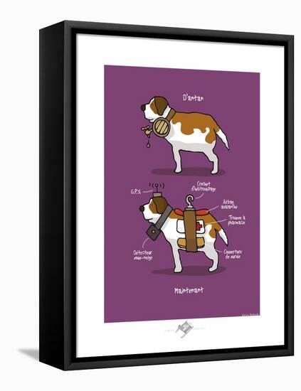 Touchouss - Le Saint-Bernard-Sylvain Bichicchi-Framed Stretched Canvas