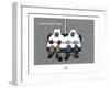 Touchouss - Les joies des sports d'hiver-Sylvain Bichicchi-Framed Art Print