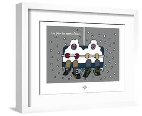 Touchouss - Les joies des sports d'hiver-Sylvain Bichicchi-Framed Art Print