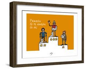 Touchouss - Palmarès de la semaine de ski-Sylvain Bichicchi-Framed Art Print