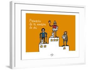 Touchouss - Palmarès de la semaine de ski-Sylvain Bichicchi-Framed Art Print
