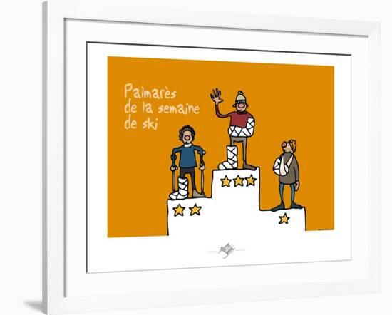 Touchouss - Palmarès de la semaine de ski-Sylvain Bichicchi-Framed Art Print