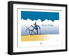 Touchouss - Ski de fondue-Sylvain Bichicchi-Framed Art Print