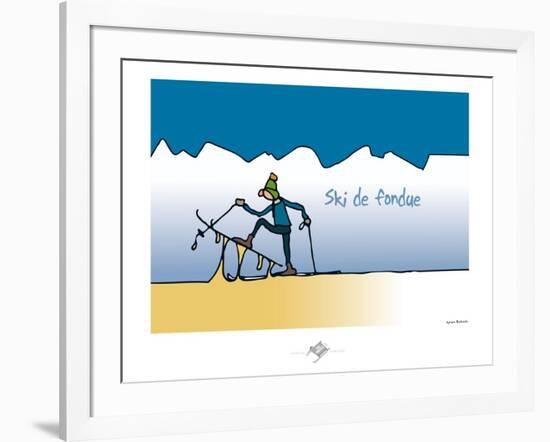 Touchouss - Ski de fondue-Sylvain Bichicchi-Framed Art Print