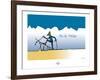 Touchouss - Ski de fondue-Sylvain Bichicchi-Framed Art Print