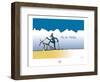 Touchouss - Ski de fondue-Sylvain Bichicchi-Framed Art Print