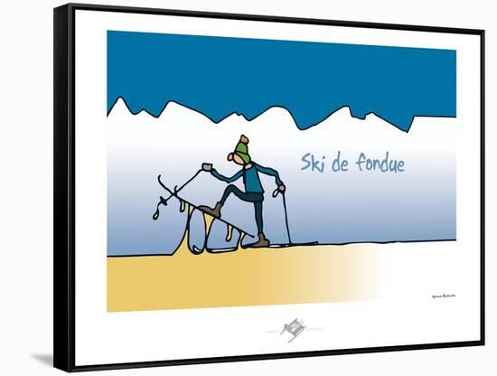 Touchouss - Ski de fondue-Sylvain Bichicchi-Framed Stretched Canvas