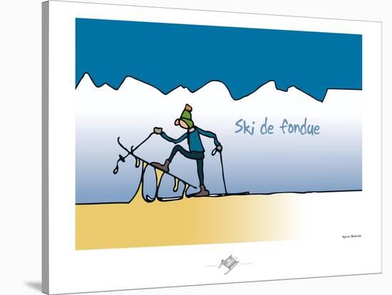 Touchouss - Ski de fondue-Sylvain Bichicchi-Stretched Canvas