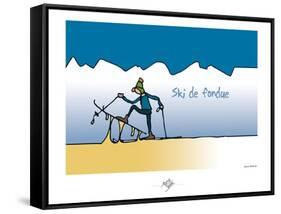 Touchouss - Ski de fondue-Sylvain Bichicchi-Framed Stretched Canvas