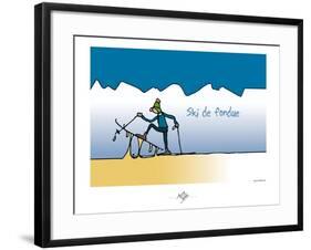 Touchouss - Ski de fondue-Sylvain Bichicchi-Framed Art Print