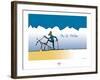 Touchouss - Ski de fondue-Sylvain Bichicchi-Framed Art Print