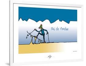 Touchouss - Ski de fondue-Sylvain Bichicchi-Framed Art Print