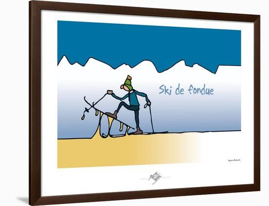Touchouss - Ski de fondue-Sylvain Bichicchi-Framed Art Print