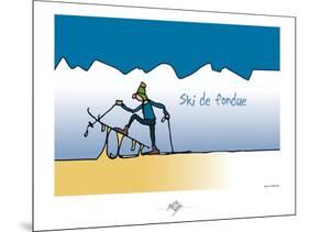 Touchouss - Ski de fondue-Sylvain Bichicchi-Mounted Art Print