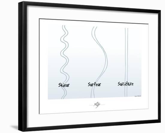 Touchouss - Suicidaire-Sylvain Bichicchi-Framed Art Print