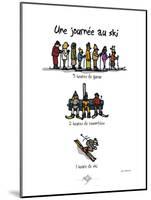 Touchouss - Une journée au ski-Sylvain Bichicchi-Mounted Art Print