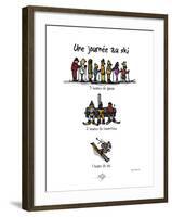 Touchouss - Une journée au ski-Sylvain Bichicchi-Framed Art Print