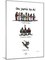 Touchouss - Une journée au ski-Sylvain Bichicchi-Mounted Art Print