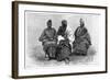 Toucouleur Types, the Interpreter Alpha Sega and His Sisters, Late 19th Century-Henri Thiriat-Framed Giclee Print