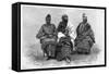 Toucouleur Types, the Interpreter Alpha Sega and His Sisters, Late 19th Century-Henri Thiriat-Framed Stretched Canvas