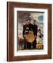Tough Call - Bottom of the Sixth (Three Umpires), April 23, 1949-Norman Rockwell-Framed Giclee Print