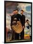 Tough Call - Bottom of the Sixth (Three Umpires), April 23, 1949-Norman Rockwell-Framed Giclee Print