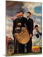 Tough Call - Bottom of the Sixth (Three Umpires), April 23, 1949-Norman Rockwell-Mounted Giclee Print
