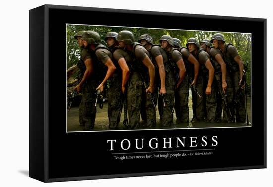 Toughness: Inspirational Quote and Motivational Poster-null-Framed Stretched Canvas