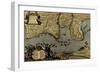 Toulon, France Harbor and Defenses - 1700-Anna Beeck-Framed Art Print