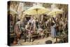 Toulon Market, France-Myles Birket Foster-Stretched Canvas