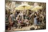 Toulon Market, France-Myles Birket Foster-Mounted Giclee Print