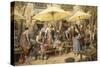 Toulon Market, France-Myles Birket Foster-Stretched Canvas