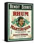 Toulouse, France, Rhum Martiniqua Benoit Serres Brand Rum Label-Lantern Press-Framed Stretched Canvas