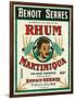 Toulouse, France, Rhum Martiniqua Benoit Serres Brand Rum Label-Lantern Press-Framed Art Print
