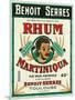 Toulouse, France, Rhum Martiniqua Benoit Serres Brand Rum Label-Lantern Press-Mounted Art Print