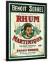 Toulouse, France, Rhum Martiniqua Benoit Serres Brand Rum Label-Lantern Press-Framed Art Print