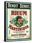 Toulouse, France, Rhum Martiniqua Benoit Serres Brand Rum Label-Lantern Press-Framed Stretched Canvas