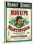 Toulouse, France, Rhum Martiniqua Benoit Serres Brand Rum Label-Lantern Press-Stretched Canvas