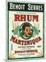 Toulouse, France, Rhum Martiniqua Benoit Serres Brand Rum Label-Lantern Press-Mounted Art Print