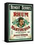 Toulouse, France, Rhum Martiniqua Benoit Serres Brand Rum Label-Lantern Press-Framed Stretched Canvas